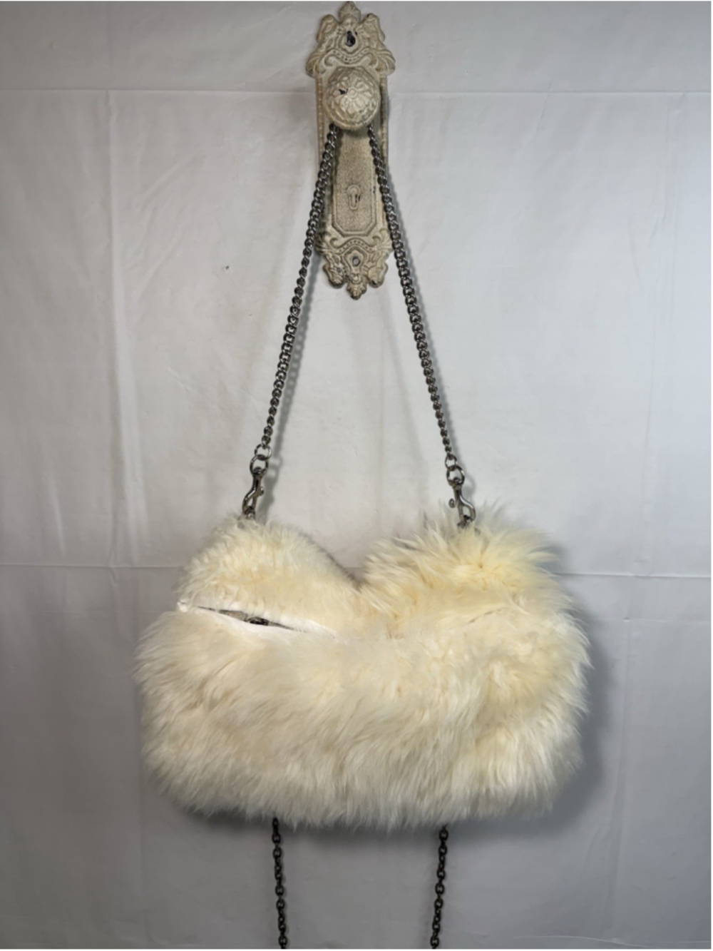 AUSTRALIA FLUFF MOMMA PURSE AND HANDMUFF crossbody shoulder bag